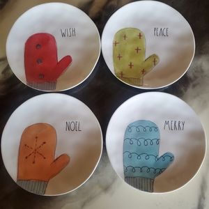 Rae Dunn Christmas side plates
